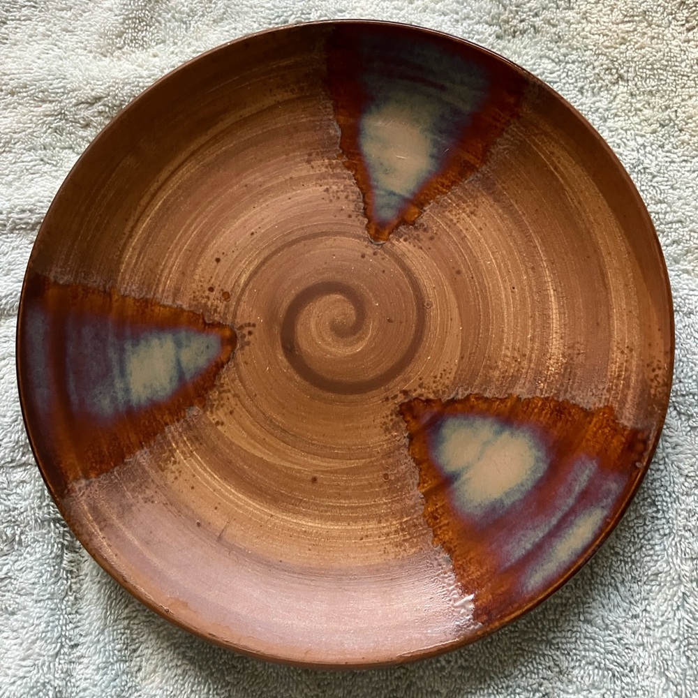 2 Sango Splash Dinner Plates 11”
